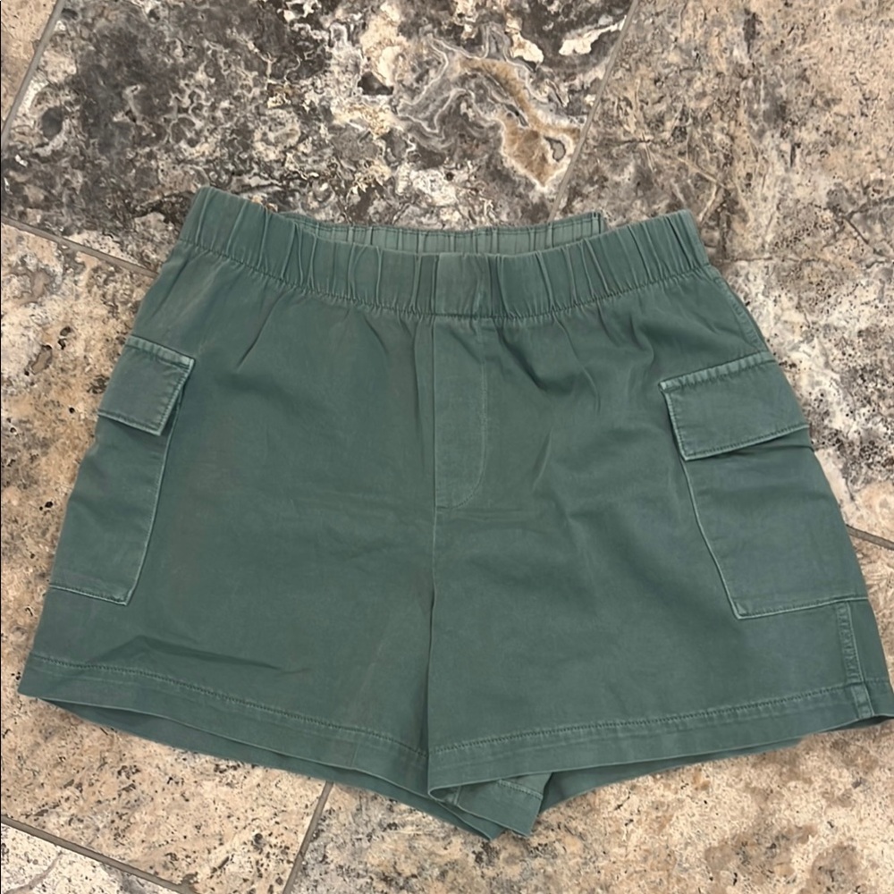 Green Women's Cargo Shorts